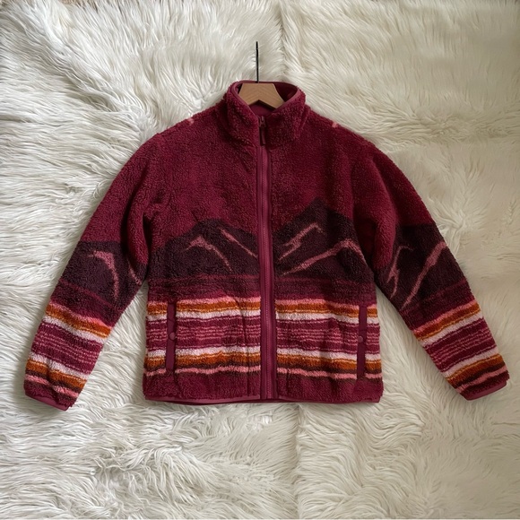 Faherty x B. Yellowtail Mountain Sunrise High Pile Fleece Jacket XS - Picture 6 of 13